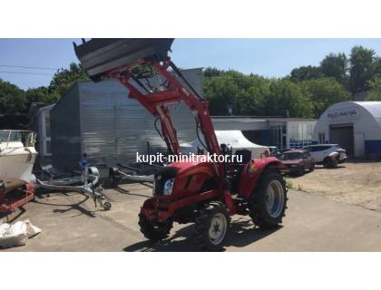 Фронтальный погрузчик Булат 244 (челюстной ковш) для минитрактора